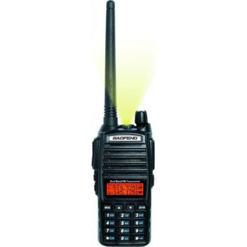 Рація Baofeng UV-82 Forest (5W, VHF/UHF, 136-174/400-480MHz, до 16км, 128 каналів, АКБ), 2шт, чорна