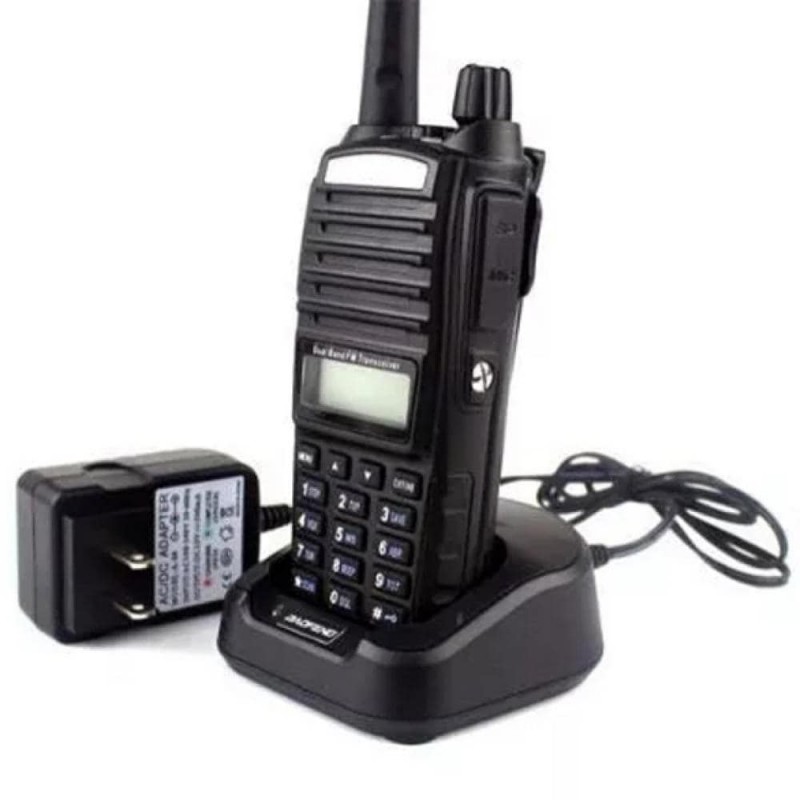 Рація Baofeng UV-82 Forest (5W, VHF/UHF, 136-174/400-480MHz, до 16км, 128 каналів, АКБ), 2шт, чорна
