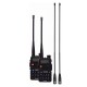 Рація Baofeng UV-5R Forest (5W, VHF/UHF, 136-174, 400-470MHz, до 5км, 128 каналів, АКБ), 2шт, чорна