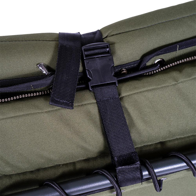 Розкладачка коропова + спальний мішок Ranger BED 85 Kingsize Sleep (2060x895x410/570мм), оливкова