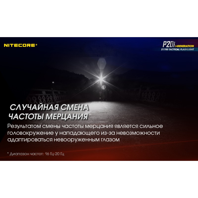 Потужний тактичний ліхтар Nitecore P20i (USB Type-C)