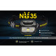 Налобный фонарь с универсальным питанием Nitecore NU35 (3xAAA, USB Type-C)