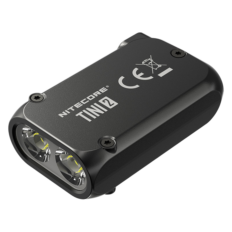 Ліхтар наключний Nitecore TINI 2 (2xOSRAM P8, 500 люмен, 5 режимів, USB Type-C), чорний