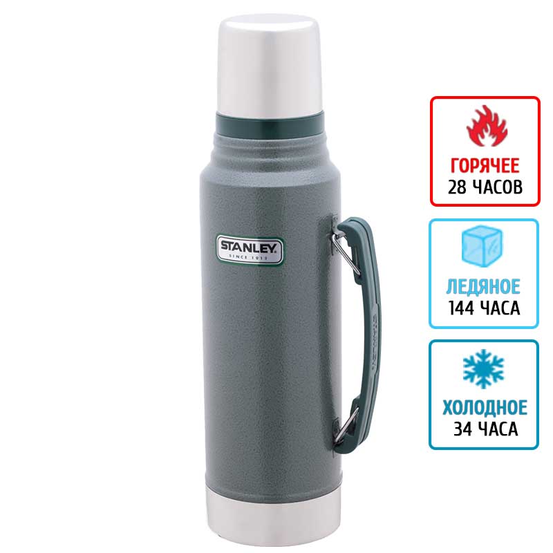Термос Stanley Legendary Classic (1л), зелений