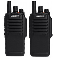 Рація Agent AR-S78 Tactical (5W, UHF, 400-470 MHz, до 16 км, 16 каналів, АКБ), комплект 2 шт, чорна