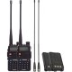Рація Baofeng UV-5R Tourism (5W, VHF, UHF, 136-174,400-470MHz, до 5км, 128 каналів, АКБ), 2шт, чорна