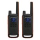 Рація Motorola T82 VeloTeam (0,5W, PMR446, 446 MHz, до 10 км, 16 каналів, АКБ), 2шт, чорна