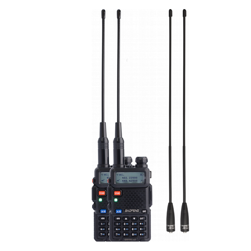 Рація Baofeng DM-5R Forest (5W, VHF, UHF, 136-174, 400-480MHz, до 16км, 512 канал., АКБ), 2шт, чорна