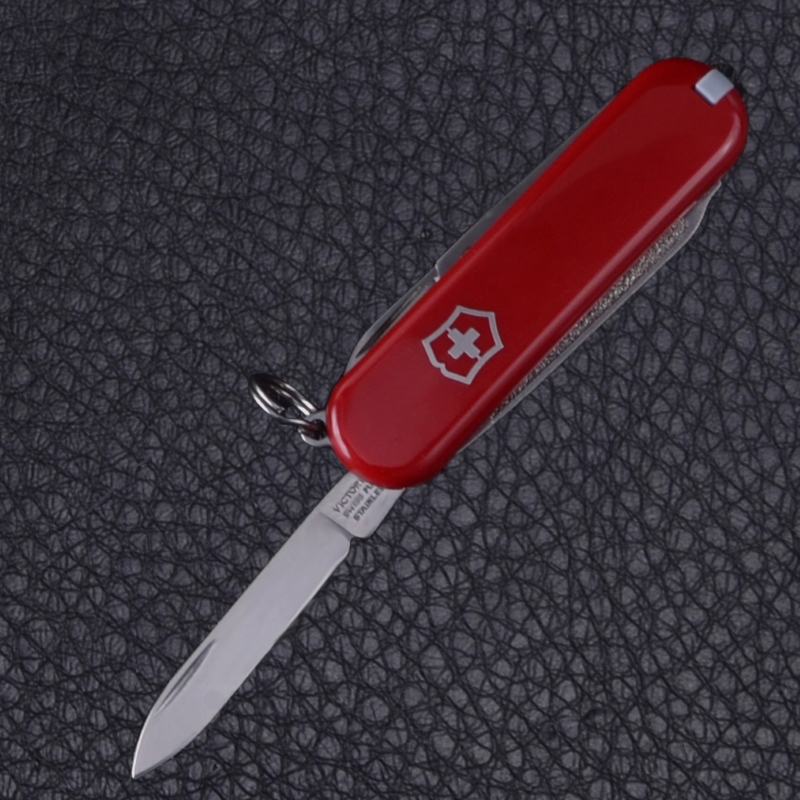 Ніж складаний, мультитул Victorinox Classic SD (58мм, 7 функцій), червоний 0.6223