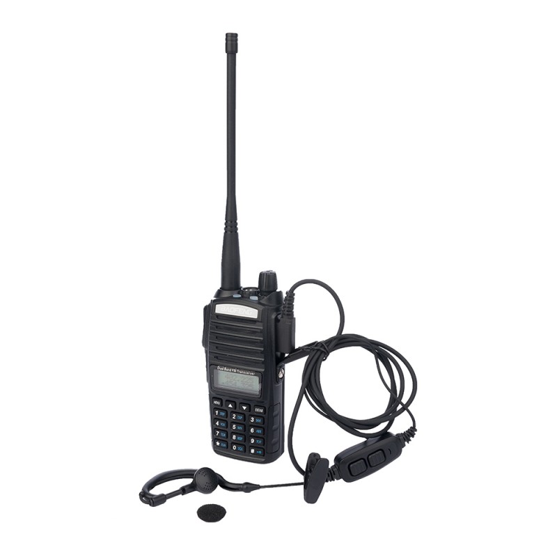 Рація Baofeng UV-82 (5W, VHF, UHF, 136-174,400-480MHz, до 16км, 128 каналів, АКБ), чорна