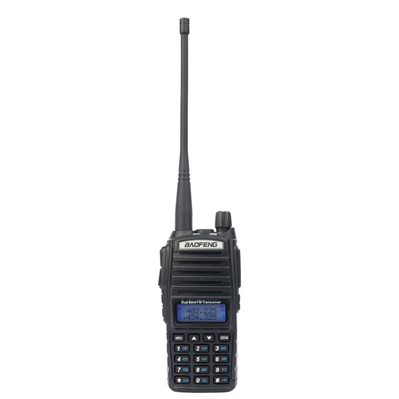 Рація Baofeng UV-82 (5W, VHF, UHF, 136-174,400-480MHz, до 16км, 128 каналів, АКБ), чорна