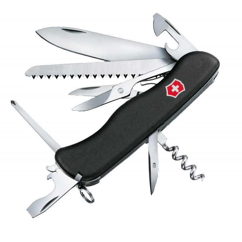 Нож складной, мультитул Victorinox Outrider (111мм, 14 функций), черный 0.9023.3