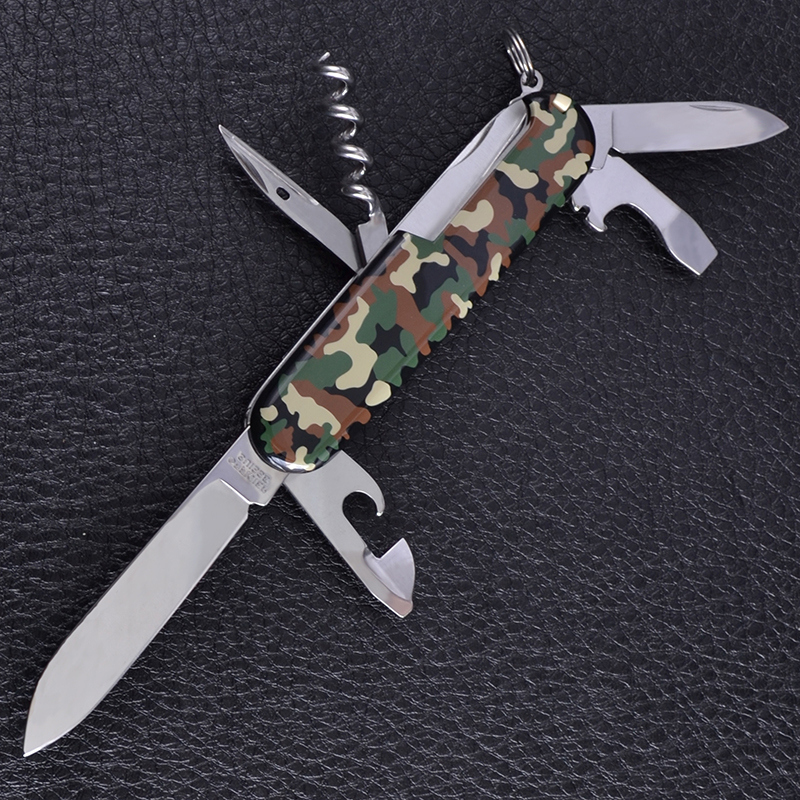 Ніж складаний, мультитул Victorinox Spartan (91мм, 12 функцій), камуфляж 1.3603.94