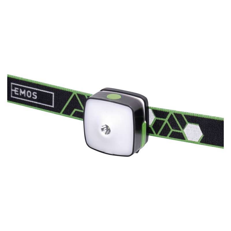Фонарь налобный Emos P3535 (Cree + 4xSMD, 110 люмен, 3 режима, USB)