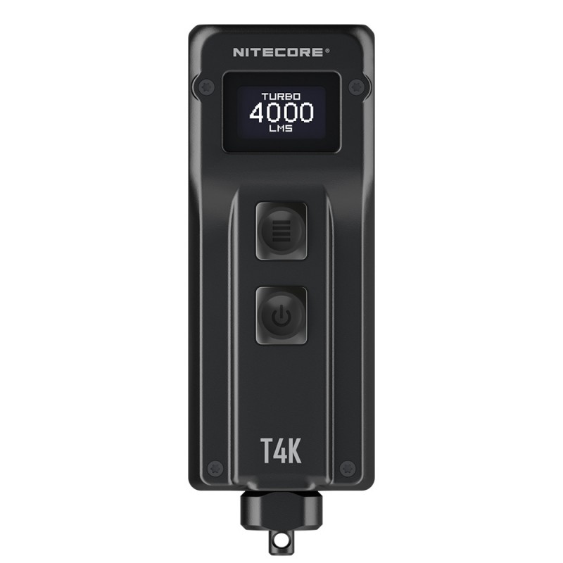 Надпотужний, EDC ліхтар з OLED дисплеєм Nitecore T4K (USB Type-C)