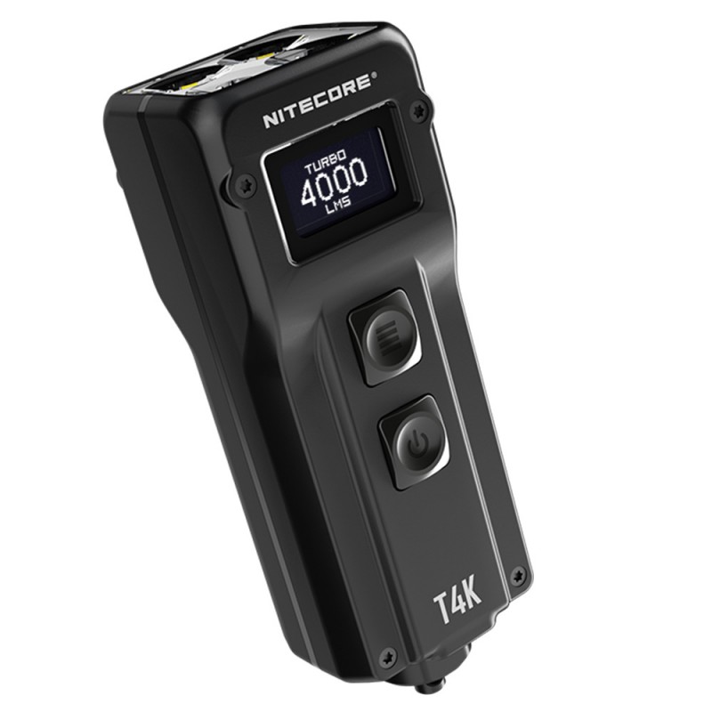 Надпотужний, EDC ліхтар з OLED дисплеєм Nitecore T4K (USB Type-C)