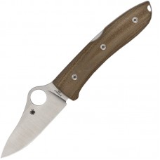 Нож складной Spyderco Spyopera (длина: 175мм, лезвие: 74мм), коричневый