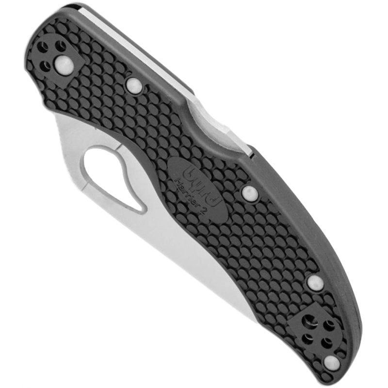 Ніж складаний Spyderco Byrd Harrier 2 (довжина: 194мм, лезо: 85мм), чорний FRN
