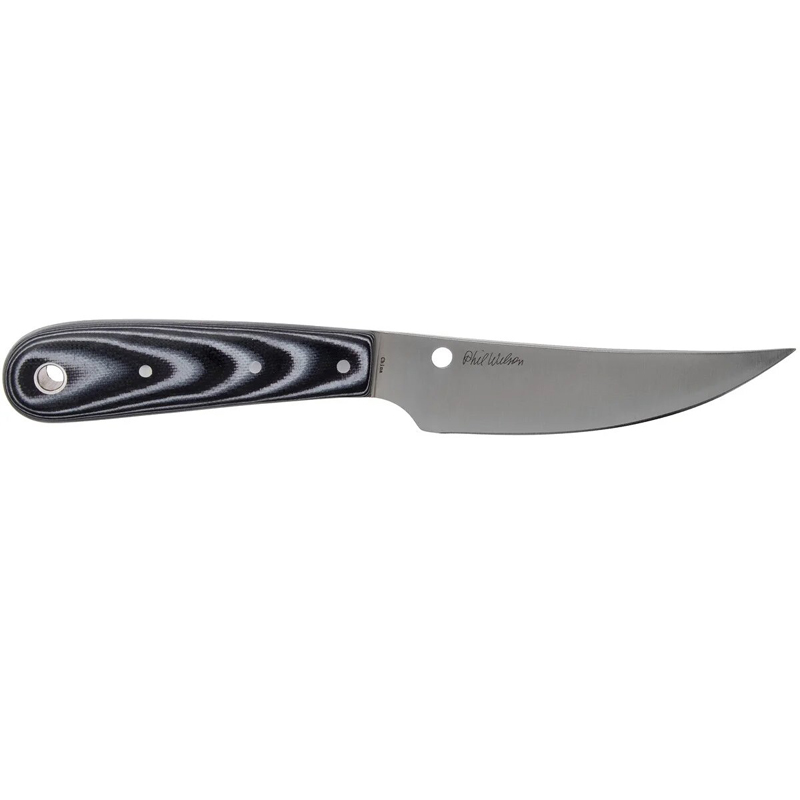 Ніж фіксований Spyderco Bow River (довжина: 207мм, лезо: 112мм), чорний, піхви шкіра