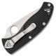 Ніж складаний Spyderco Tenacious напівсерейтор (довжина: 197мм, лезо: 86мм), чорний FRN
