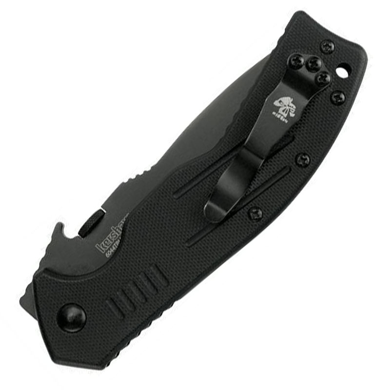 Ніж складаний Kershaw CQC-8K (довжина: 206мм, лезо: 89мм, чорне), чорний