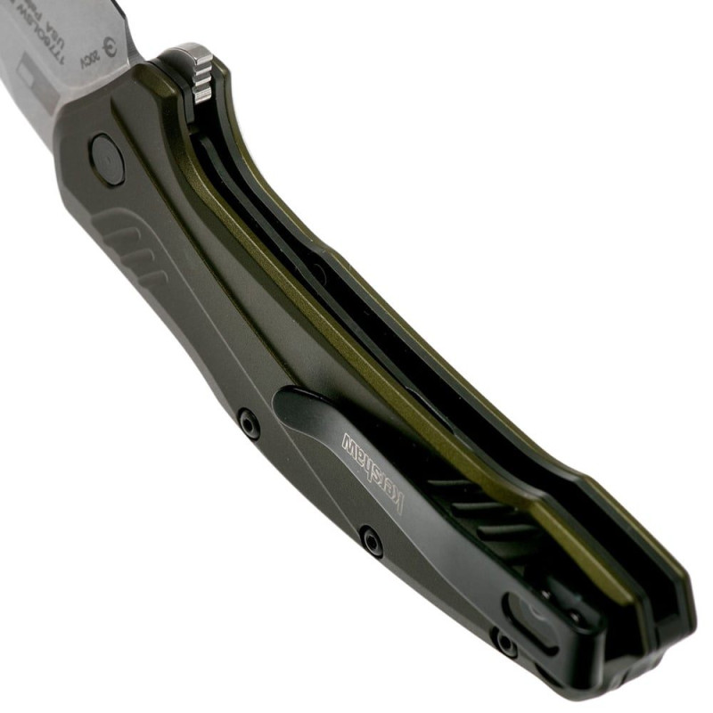 Ніж складаний Kershaw Link (довжина: 193мм, лезо: 84мм), оливковий