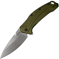 Ніж складаний Kershaw Link (довжина: 193мм, лезо: 84мм), оливковий
