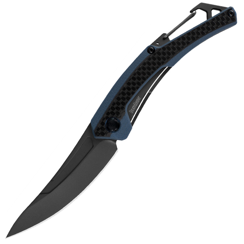 Ніж складаний Kershaw Reverb XL (довжина: 187мм, лезо: 76мм, чорне), синій