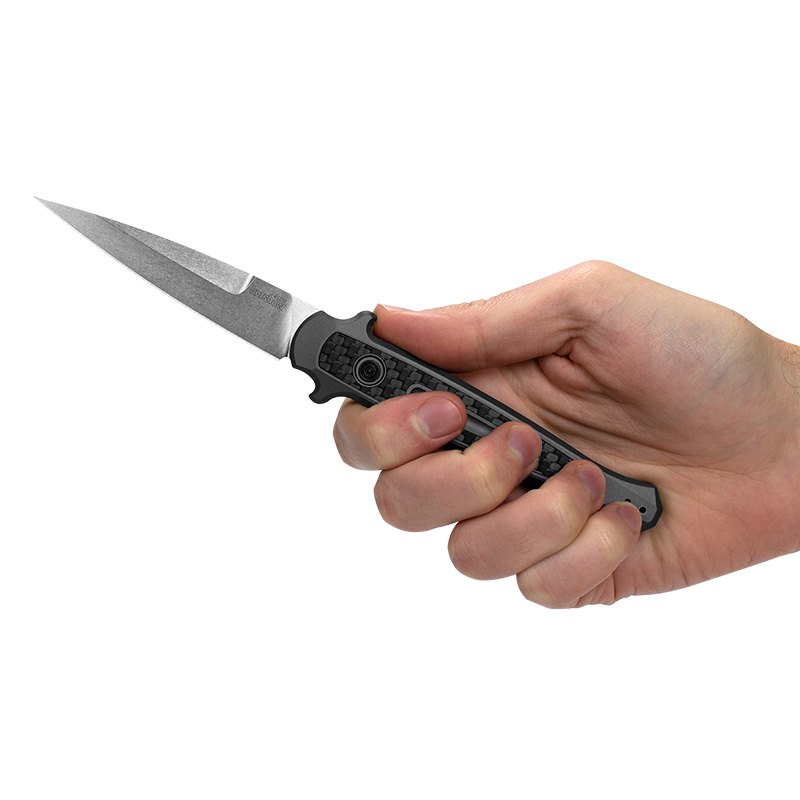 Ніж автоматичний Kershaw Launch 8 (довжина: 210мм, лезо: 90мм), чорний
