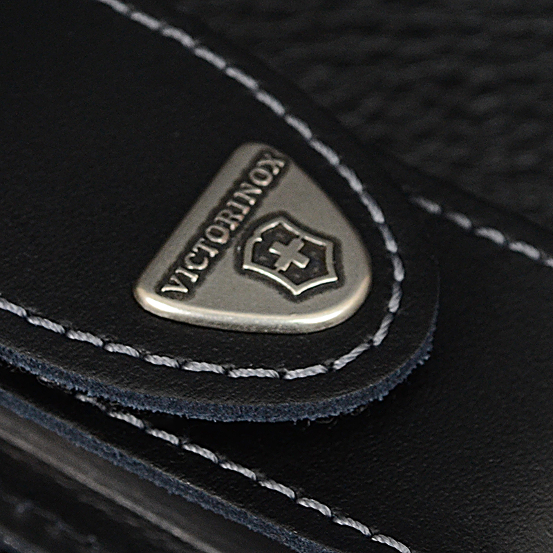 Чохол шкіряний для ножів Victorinox (84-91мм, до 4х шарів), чорний, на липучці 4.0520.3