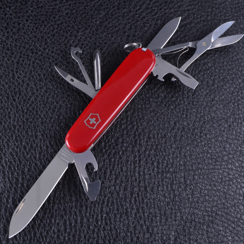 Ніж складаний, мультитул Victorinox Tinker Super (91мм, 14 функцій), червоний 1.4703