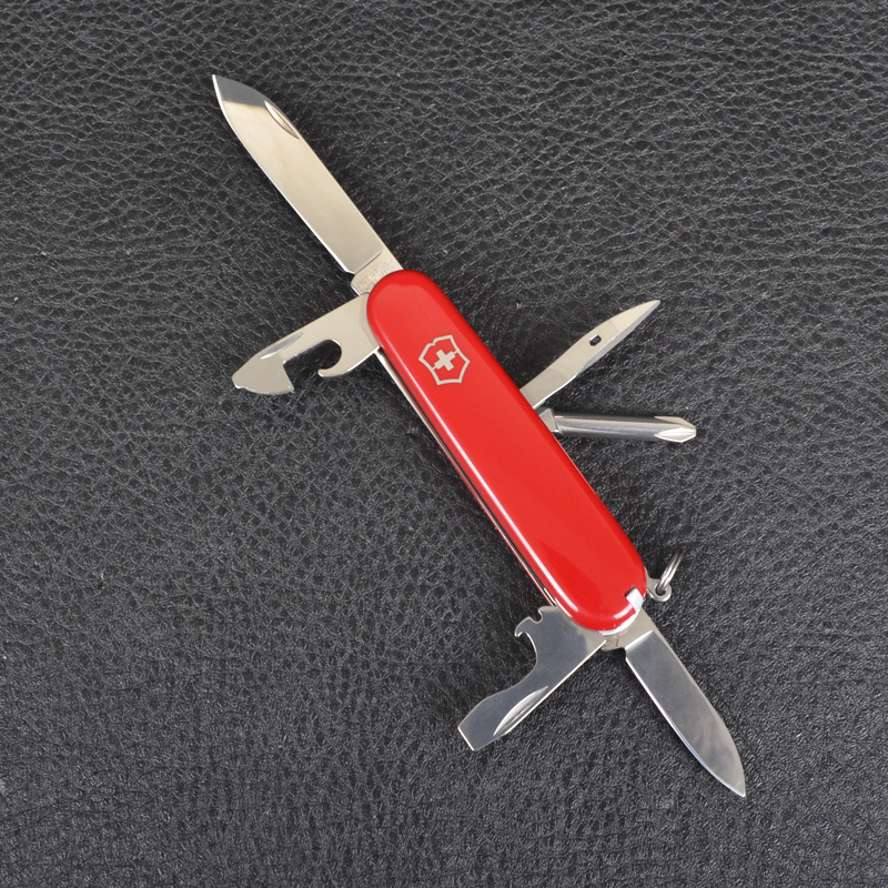 Ніж складаний, мультитул Victorinox Hiker (91мм, 12 функцій), червоний 1.4613