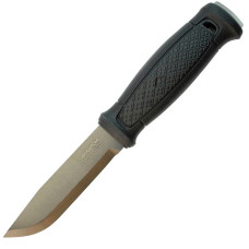 Ніж фіксований Mora Garberg Carbon (довжина: 229мм, лезо: 109мм, чорний), чорний, піхви шкіра