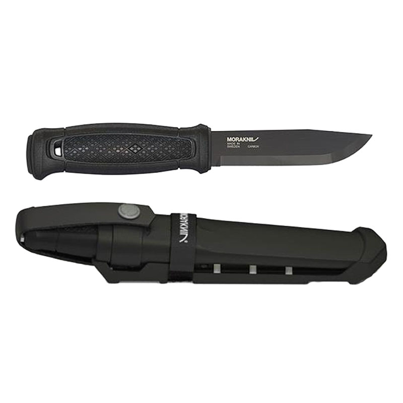 Ніж фіксований Mora Garberg Carbon Multi-Mount (довжина: 229мм, лезо: 109мм), чорний, піхви пластівці