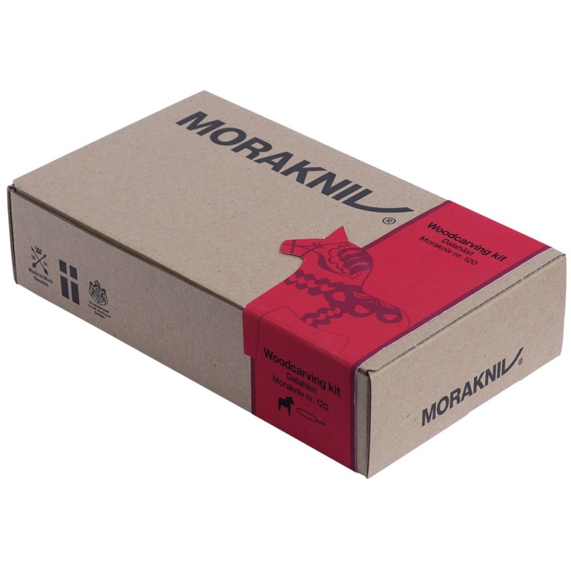 Набір для різьблення по дереву Mora Woodcarving Kit (ніж + дерев'яна конячка), подарункова коробка