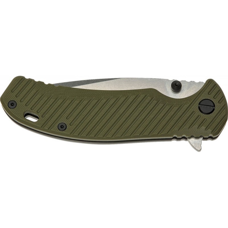 Ніж складаний SKIF Sturdy II SW (довжина: 223мм, лезо: 96мм), оливковий