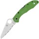 Ніж складаний Spyderco Salt 2 серрейтор (довжина: 183мм, лезо: 76мм), зелений