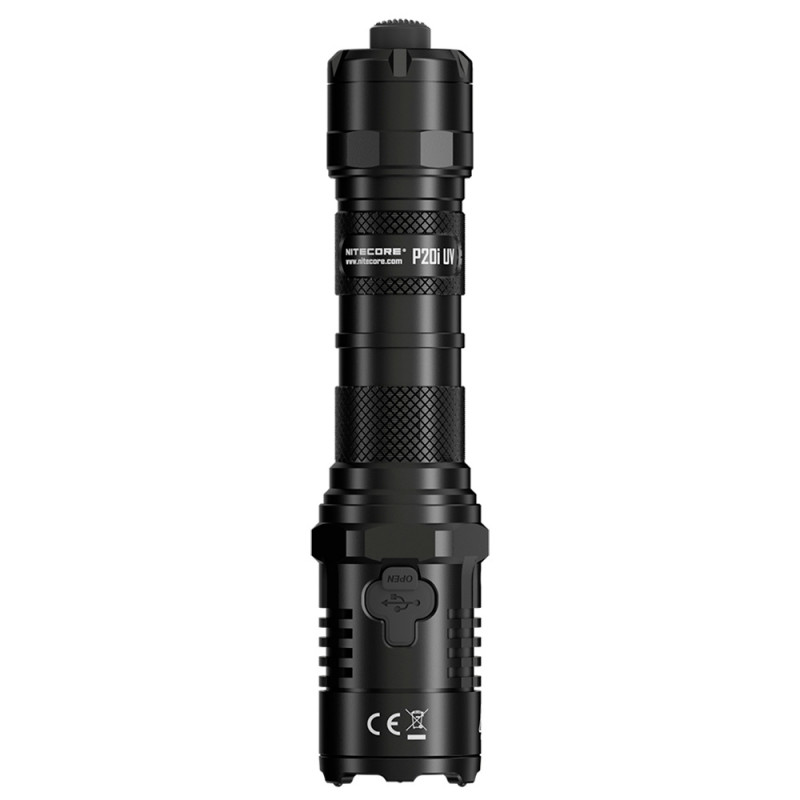 Мощный тактический фонарь Nitecore P20i UV с белым и ультрафиолетовым светом (USB Type-C)