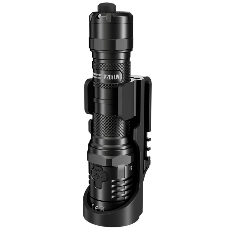 Мощный тактический фонарь Nitecore P20i UV с белым и ультрафиолетовым светом (USB Type-C)