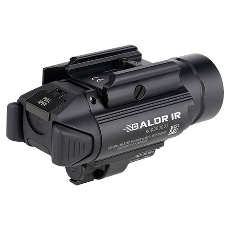 Ліхтар пістолетний з ІЧ ЛЦУ Olight BALDR IR (1350 люмен, 3 режими, 2xCR123A), чорний