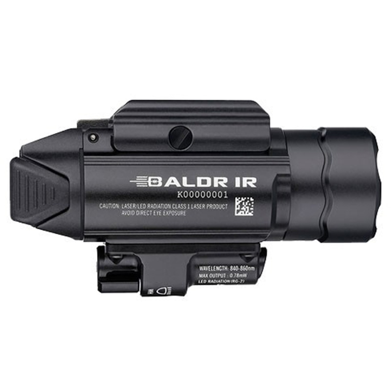 Ліхтар пістолетний з ІЧ ЛЦУ Olight BALDR IR (1350 люмен, 3 режими, 2xCR123A), чорний