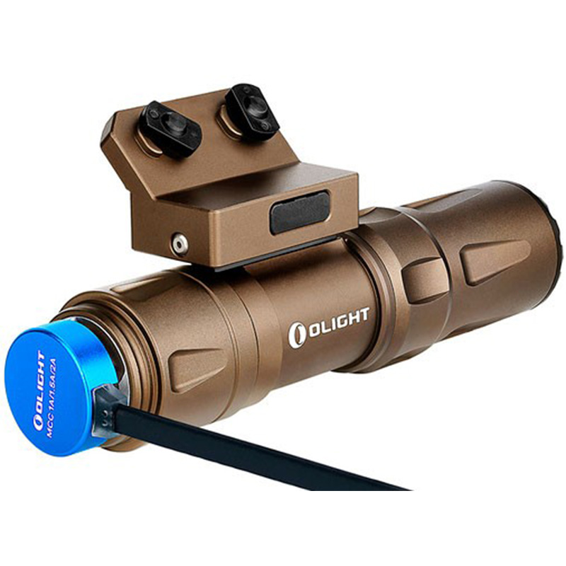 Фонарь Olight Odin mini (1250 люмен, 4 режима, 1x21700, магнитная зарядка), decert, комплект