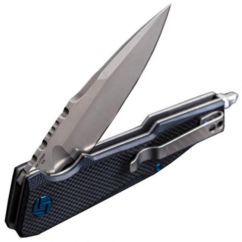 Ніж складаний Artisan Predator (довжина: 223мм, лезо: 95мм), чорний