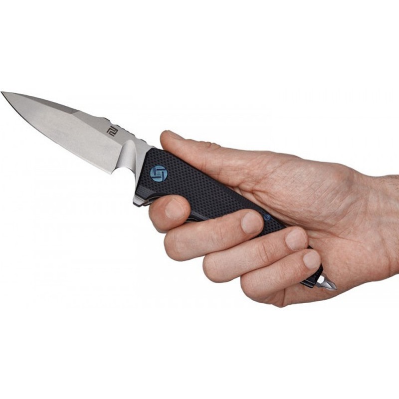 Ніж складаний Artisan Predator (довжина: 223мм, лезо: 95мм), чорний