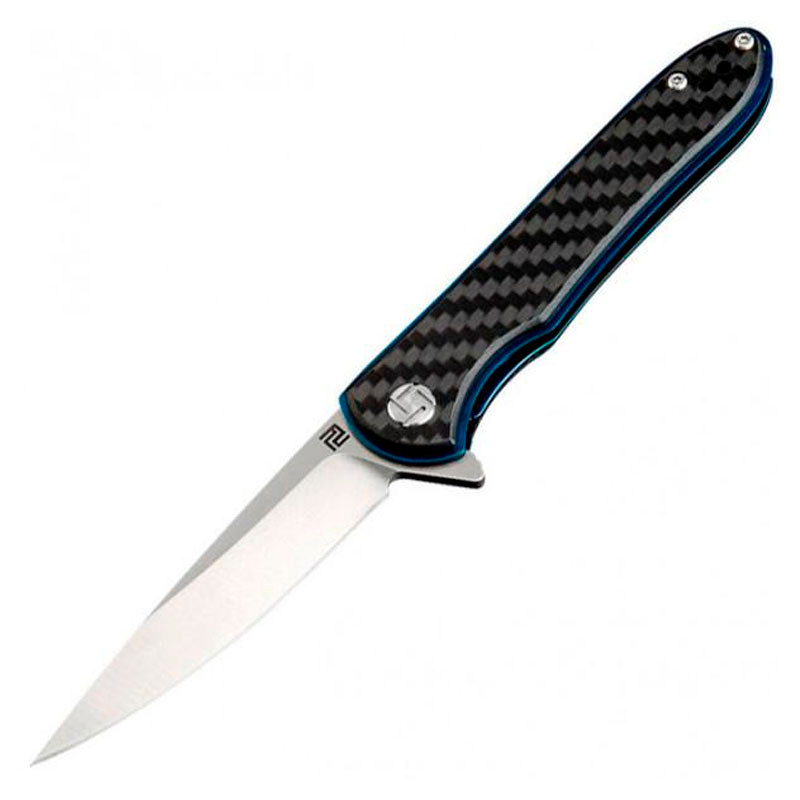 Ніж складаний Artisan Shark Small (довжина: 180мм, лезо: 80мм), чорний CF