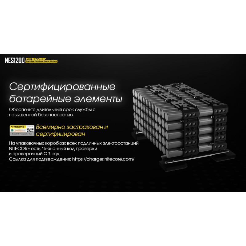 Зарядна станція, портативна електростанція Nitecore NES1200