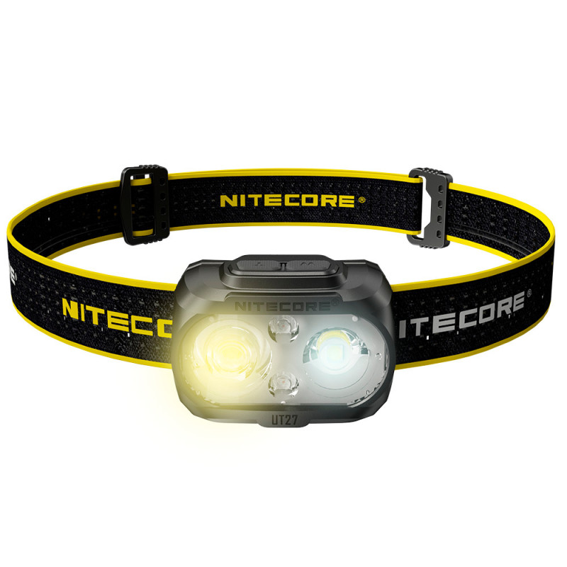 Налобный фонарь с универсальным питанием Nitecore UT27 (2 x CREE, 520 люмен, 7 режимов, 3xAAA, USB-C)
