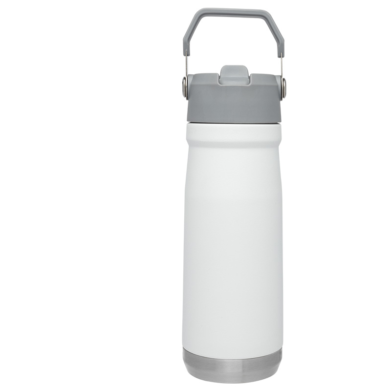 Термопляшка Stanley Go flip straw (0.65л), біла