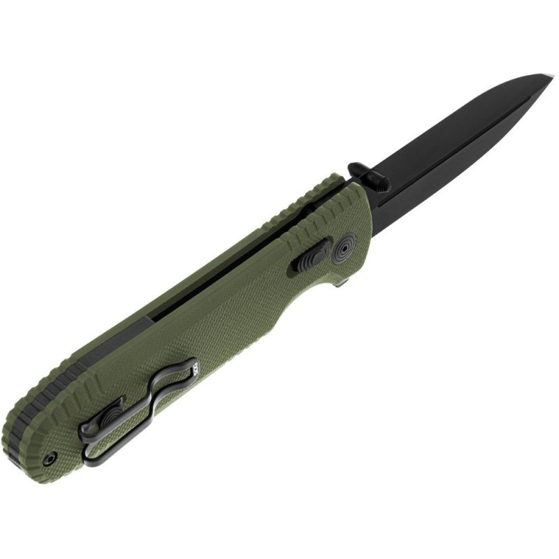 Ніж складаний SOG Pentagon XR (довжина: 213мм, лезо: 91мм, чорний), зелений