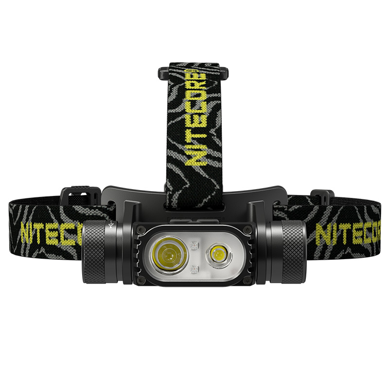 Ліхтар налобний фокусований Nitecore HC68 (Luminus LED + RED LED, 2000 люмен, 16 режимів, 1x18650, USB-C)